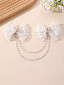 Hair Clips - White - View 5