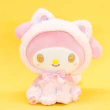 SANRIO 1个三丽鸥治愈系小猫系列毛绒挂件 | 美乐蒂、酷洛米、肉桂狗、Hello Kitty 猫咪服装玩偶 | 日系卡通可爱毛绒挂件 | 1个包包装饰车挂件节日礼物 - 彩色 - 查看 16