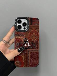 Vintage Persian Rug Shockproof Slim Matte Protective Phone Cover Luxury Red Carpet Pattern For IPhone17/17promax16/16pro/16promax/15/15 Pro/15 Pro Max /14/14 Pro/14 Pro Max/13/13 Pro/13 Pro Max/12/12 Pro/12 Pro Max/11 - Multicolor - View 4