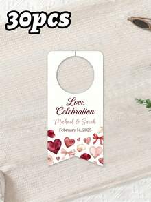 10pcs/30pcs/50pcs Custom Water BOTTLE TAGS For Wedding Reception (Small Size) Personalized With Names And Event Date Tag . Will Fit Most Small Cap Bottles Water Bottle Labels Suitable For Weddings, Parties, Birthdays, Baptisms, And Other Events - Multicolor - View 25