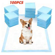 100 Pañales Tapete Entrenador Para Perro Almohadillas 33x45 Blue - 100 piezas (45 cm x 33 cm) - Ver 7