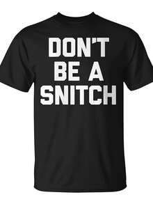 Don't Be A Traitor, Say What's Sarcastic, Novel, Cute, And Cool. Unisex T-Shirt For Everyday Wear 2025. Funny Christmas T-Shirt For Men.  Summer Streetwear. High-Quality, Comfortable Casual Printed T-Shirt. 220g Pure. - 黑色 - 查看 8