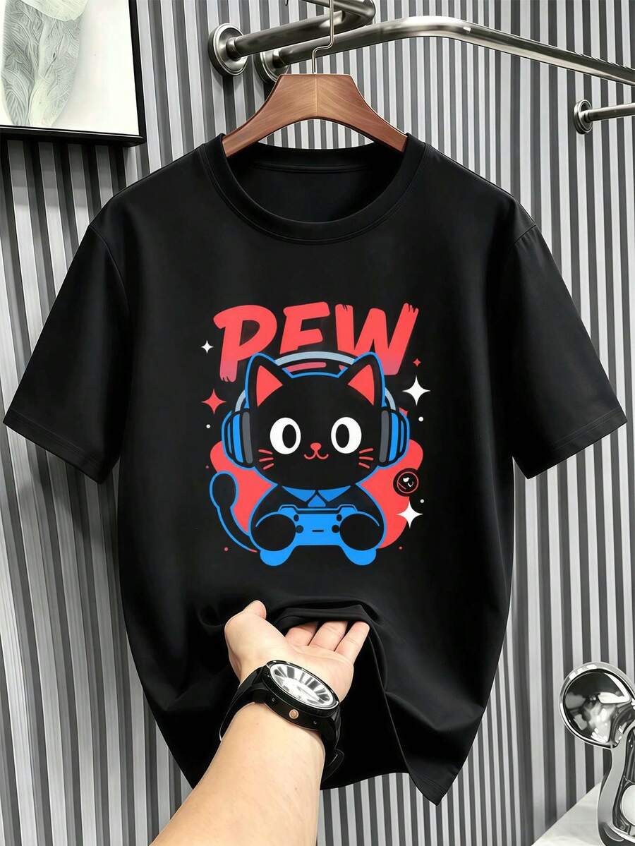 T-Shirts Hommes - Noir - Voir 1