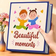 1pc 6-Inch Fashion Photo Album, 200 Pockets, Extra Large Capacity Holiday Memory Album Fits 200 Landscape Photos, Multiple Colors Available, Suitable For Wedding, Family, Anniversary, Youth, Vacation, Valentine's Day, Memory Book Gift - 1PC - View 9