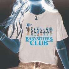 Camiseta de gran  2026 The Baby Sitters Club Vintage St5, Camiseta de la película, Camisetas de Steven, Camiseta de Babysitter Harrington, Unisex, Manga corta, Regalo para fans - Negro - Ver 6