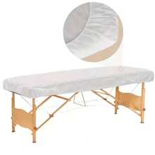 Ga trải giường dùng một lần, ga phủ giường co giãn bền chắc, ga trải giường SPA dùng một lần thoáng khí, được làm từ vải không dệt màu trắng. - Nhiều màu - Xem 6
