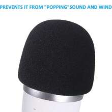 Seiren V3 Mini Professional Microphone Foam Windscreen - For Seiren V3 Mini USB Streaming Microphone, Maximizes Reduction Of Plosive Sounds - one-size - View 11