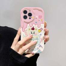 Funda De Teléfono De Verano Con Dibujo Animado De Ositos - Blanco - Ver 2
