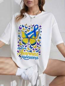 Multiple Sclerosis Awareness - Butterfly Support - 3 Breathable And Comfortable - White 1 - View 9