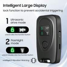 Repelente de perros ultrasónico de alta potencia con linterna LED, dispositivo antiperros para exteriores, unidad antiladridos ultrasónica, para entrenamiento de perros y control de ladridos, apto para interiores/exteriores - Multicolor - Ver 11