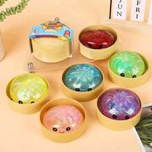 5.5cm Glitter Dumpling, Squishy Toys 2026 New Glitter Dumpling Squishy With Box, Dumplings Sensory Squeeze Toy Stress Relief, Adult Soft Squeeze Decompression Dough Anxiety Relief Fidget - 紫色 - 查看 2