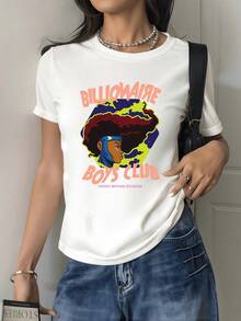 Colorful Figure Representing Inner Feminine Strength Surrounded By Vibrant Tones That Evoke Energy And Confidence. Modern Women's T-Shirt For Everyday Wear With Urban Style And A Comfortable Fit. - 白色 - 查看 8