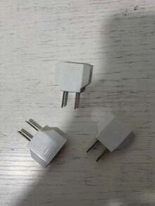 Adaptador De Viaje Europeo De 2 Unidades Por Paquete, Conversión De Cable De Enchufe De 2 Pines Para Alemania, Europa, Ee. Uu., Canadá, México, España, Egipto, Adecuado Para Dispositivos Con Alimentación Estadounidense - Negro - Ver 14