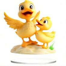 2 piezas Decoración de escritorio de pato amarillo mini creativo, adorno para el hogar y la sala de estar, regalo - D - Ver 5