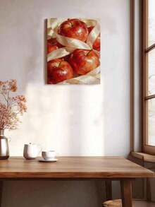 40x50cm/16x20in 紅蘋果絲帶 DIY數字油畫手工 成人居家裝飾節日禮物 - 套裝 - 查看 6
