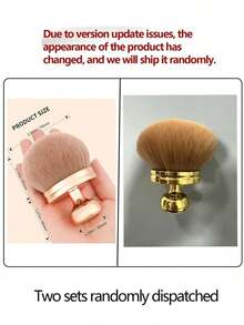 1pc Extra Large Oval Kabuki Body Makeup Brush, Suitable For Self-Tanning Lotion And Back Tanning, Seamless Application Of Self-Tanning Powder Foundation On Legs, Face And Body (Random Color) - Multicolor - View 5