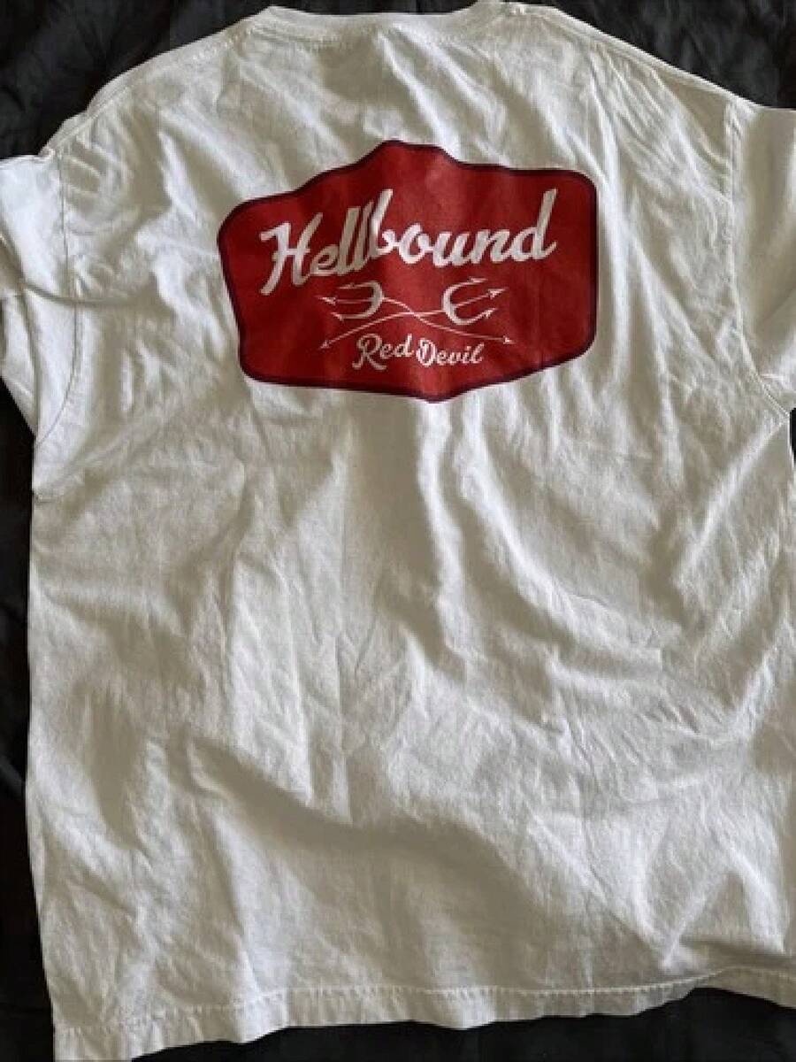 Hellbound White T Shirt Short Sleeve Size XL 100% Cotton Double Sided Graphicblusas para mujer playeras de mujer vestidos casuales para mujer y2k playeras deportivas para mujer verano camisetas ropa de mujer Fashion Perfect For Daily - Blanco - Ver 1