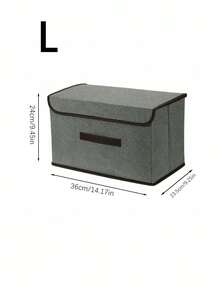 Caixa organizadora grande e pequena, cor cinza claro, à prova de poeira. Estilo minimalista de luxo. Versão atualizada com grande capacidade, tampa articulada e alça. Ideal para guardar roupas, cobertores e brinquedos em guarda-roupas, camas, sofás e quartos infantis. Dobrável para economizar espaço. Recipiente de tecido para armazenamento. Prático e portátil. Essencial para volta às aulas, Dia dos Pais, Natal, viagens e acampamentos. - Cinza - Ver 15