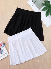 2 Paquetes de Cubre-Traje de Baño con Volantes para Playa de Verano - Blanco y Negro - Ver 3