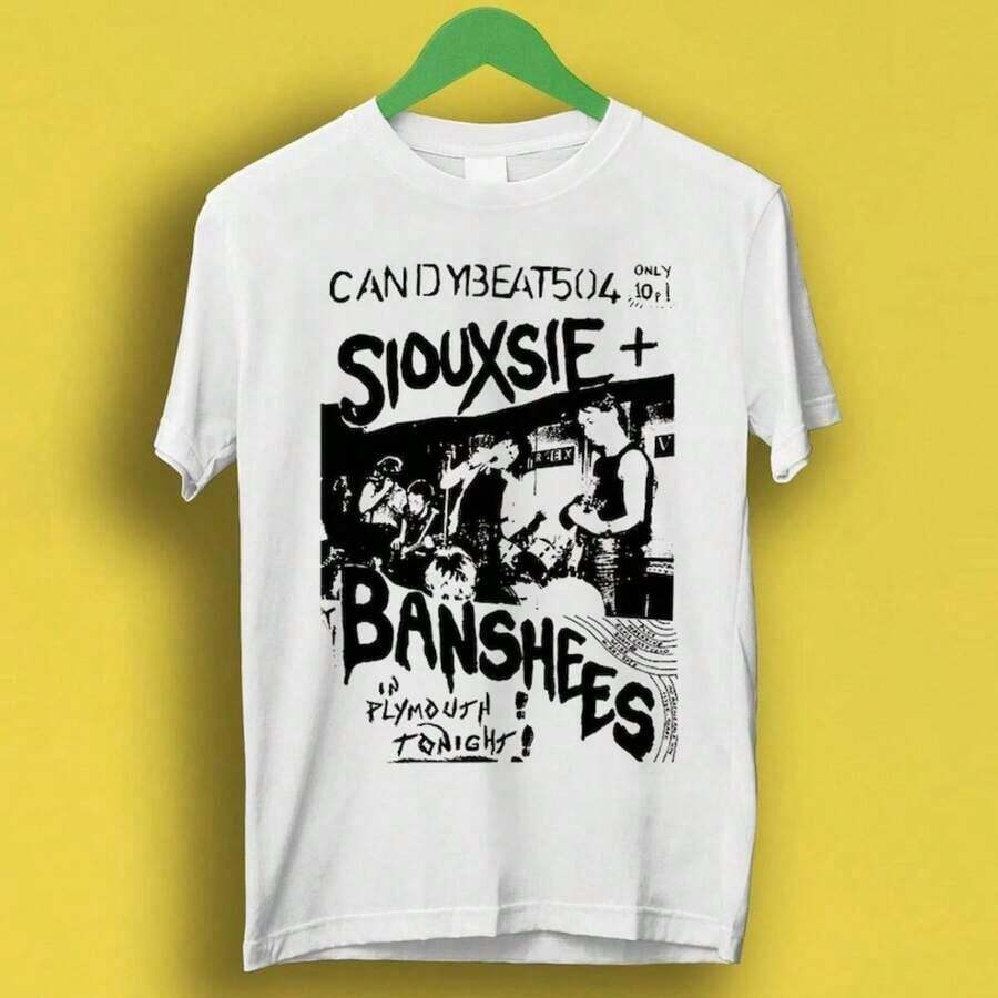 Siouxsie and the Banshees C1Andy Beat Poster Punk R1OCk Poster Música Regalo Genial Camiseta T1EE P7286.JPG - Blanco - Ver 1