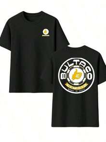 Bultaco Moto Spain T-Shirt, Men's, With Double-Sided Print, Casual Style, Crew Neck, 220 G/M² Cotton (1 Piece) - 白色 - 查看 8