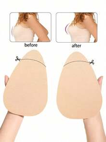 10/4pcs Invisible Breast Lift Tape, Self-Adhesive Cleavage Enhancing Pasties, Customizable Lift Tape, Suitable For Deep V Dresses, Backless Tops, Shirts, Breathable Seamless Breast Petals. - Water Droplet Style - View 5