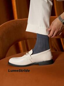 Calcetines de tripulación para hombres | Negocios & Uso diario | Calcetines de vestir versátiles | Nailon cómodo | Estilo combinable con todo - Multicolor - Ver 6