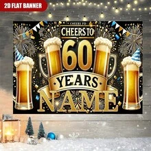 1pc Customizable Backdrop Decor, Suitable For Weddings, Personalized Photos, Ideal For Holiday Parties, Graduation Ceremonies, Home Decor And Studio Props, Holiday Celebration Wall Decoration Polyester Banner Decor - Multicolor - View 14