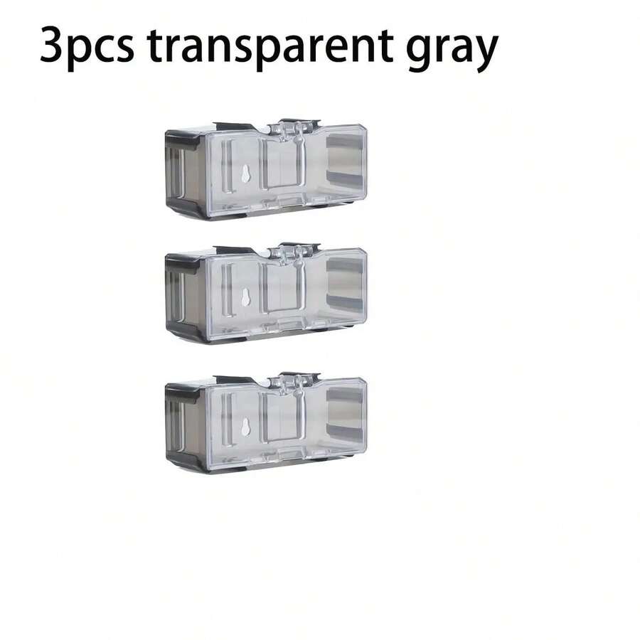 1:64 Scale Acrylic Car Display Case, Multi-Layer Assembly Storage Cabinet, Model Display Rack, Collectible Gift, Cars Not Included, Available In Packs Of 1, 3, 4 Or 5. - 3 Gray Pieces - View 1