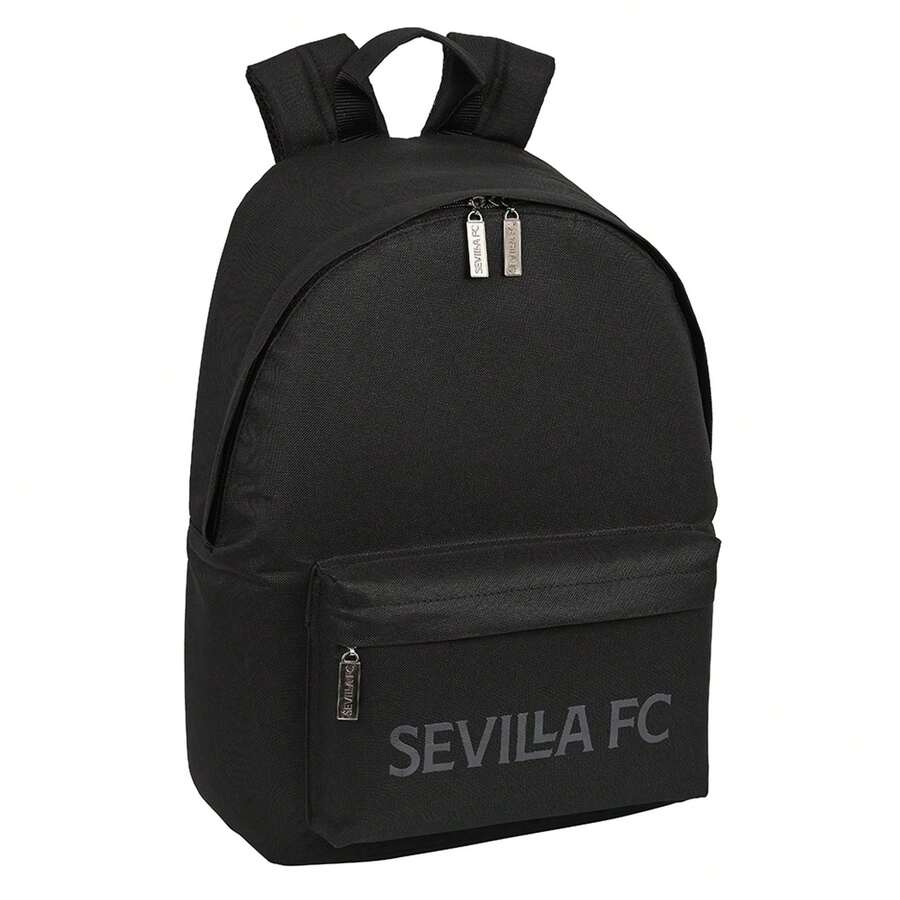 Sevilla FC حقيبة ظهر مدرسية صغيرة لنادي إشبيلية مع سحاب عمودي، أشرطة كتف مبطنة وظهر مبطن إرجونومي، حجرة ولجيب مبطن ب- 1 بوصة ل- iPad 10.6 بوصة، سحابان مزدوجان - الخيار 1 - مشاهدة 1