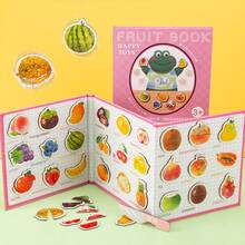 Children's Early Education Magnetic Book, Vegetable, Fruit, Animal, Transportation, Ocean Cognitive Puzzle Toys For Boys And Girls - Multicolor - View 18