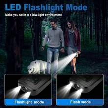 Repelente de perros ultrasónico de alta potencia con linterna LED, dispositivo antiperros para exteriores, unidad antiladridos ultrasónica, para entrenamiento de perros y control de ladridos, apto para interiores/exteriores - Multicolor - Ver 8