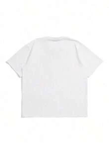 Men's Casual Short-Sleeved T-Shirt With Crew Neck, Mountain Pattern And Summer Slogan - 魏斯 - 查看 7