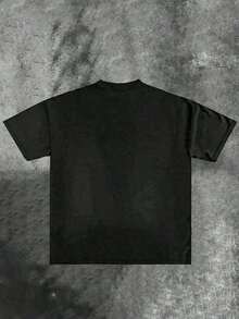 Camiseta de Mujer% Algodón PICTURE ME ROLEIN, Street Wear, Y2K, (Camiseta de Algodón Estilo Streetwear) Camisetas Gráficas para Hombre, Cuello Redondo, Corte Holgado, para Viajes de Otoño y - Negro 2 - Ver 2