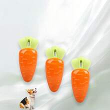 1pc Vegetable Sound Dog Toy, Realistic Carrot, Corn, Eggplant 3 PiecesSet, TPR Chew Toy, Pet Toy With Carrot Sound - Multicolor - View 12