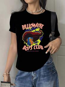 Colorful Figure Representing Inner Feminine Strength Surrounded By Vibrant Tones That Evoke Energy And Confidence. Modern Women's T-Shirt For Everyday Wear With Urban Style And A Comfortable Fit. - 黑色 - 查看 8