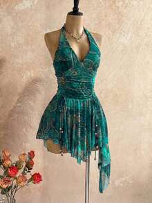 Women Midi Dresses - 銀 - 查看 4