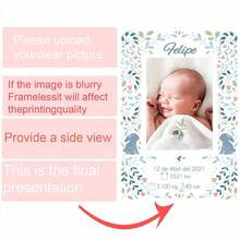 Hello World Personalized Baby Birth Sign, Custom Newborn Stats Wall Art, Gender Neutral Nursery Decor - Multicolor - View 11