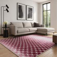 Casa Laura Enxovais Soft Flannel Rug In Modern Prints 2.00 X 1.50 - Various Colors - Geometric Red - View 3