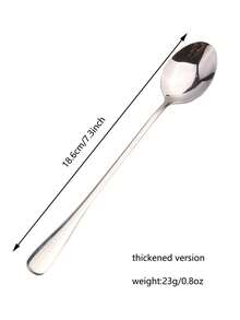 10pcs Vintage Pattern Stainless Steel Tea Spoons, Durable Polished Small Spoons, Reusable For Coffee, Tea, Desserts, Ice Cream And Home Gatherings - View 8