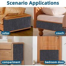 1pc Trimmable Cat Scratching Mat, 200x40cm Self-Adhesive Cat Scratch Wall Protector, Anti-Scratch Wear-Resistant Non-Shedding, Ideal Cat Toy And Scratching Post - 200cm X 40cm - View 7