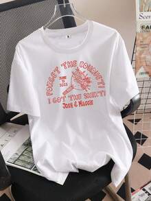 [Personalized Products] Personalized Wedding T-Shirts, Custom Wedding T-Shirt, Personalized Gift For The Bridal Party, Wedding Party Favors, Matching Group T-Shirts, Wedding Merchandise, Women's Blouses - 白色 - 查看 7