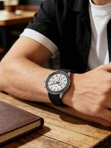Đồng hồ thạch anh đa chức năng cổ điển, vỏ 46mm, hiển thị ngày, đồng hồ đeo tay thường ngày, GUESS W0802G1 - trắng - Xem 3