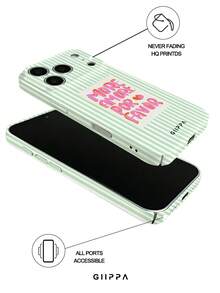 GIIPPA 1 Ốp lưng điện thoại màu xanh bạc hà kẻ sọc dọc cho iPhone 17 Pro Max, phù hợp với 16 Pro Max, 15 Pro Max, 14 Pro Max, ốp lưng điện thoại phong cách Hàn Quốc thời trang và độc đáo, tương thích với 11/12/13/14/15/16 Pro Max Plus, thiết kế thanh lịch phù hợp cho cả nam và nữ, món quà lý tưởng cho bạn gái vào dịp Giáng sinh, Lễ tình nhân, Lễ Phục sinh, mùa cưới và sinh nhật. - Xanh lá nhạt - Xem 3