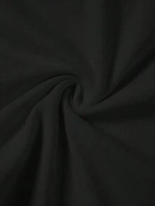 Body de verano sin mangas y sin espalda para mujer de unicolor con estilo de cuello halter - Negro - Ver 8
