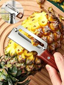 1pc Stainless Steel Vegetable Peeler With Wooden Handle, Forged Stainless Steel Blade, Ergonomic Non-Slip Wooden Grip, Versatile For Peeling And Slicing Fruits And Vegetables, Suitable For Home Cooking And Professional Chefs, Random Color - Multicolor - View 13