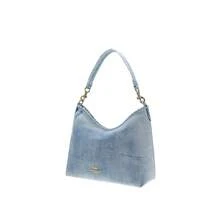 Coach 女款單肩斜背包 Laurel 素色 CEF26IMNIM - 淺靛藍色CEF26IMNIM - 查看 4