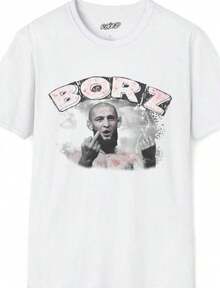 Round Neck T-Shirts With Cartoon Graphic Print Of Football Players, Non-Christmas Themed, Y2K Style, With Name And Text Printing, Short Sleeve, Casual Style, Standard Fit, Suitable For Autumn And Winter, Machine Washable, Soft, Ideal For Fan Meetings And Casual Wear, Women's T-Shirts. - 白色 9 - 查看 6