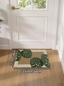 1pc 3D Pattern Doormat, Fresh Green Plant Design Wool Rug, Suitable For Bathroom, Kitchen, Outdoor, Indoor, Hallway, Bedroom, Living Room, Bedside, Machine Washable, Easy To Clean, Non-Slip Bottom, Suitable For Bedroom Winter Decor, Valentine's Day Holiday Decor, Bathroom Accessory Essential, Room Decor Set, Outdoor Decorative Carpet Mat - Multicolor - View 14