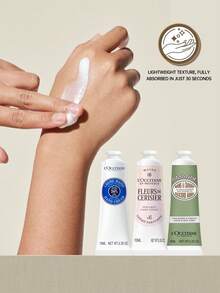 L'Occitane Set Hadiah Krim Tangan 3pcs (Shea Butter, Cherry Blossom, Almond) 10ml*3 - kecil 10ml*3 - View 8